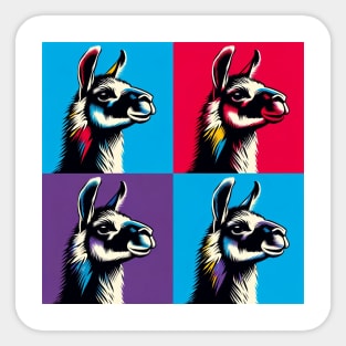 Vicuña Pop Art - Camelid Sticker